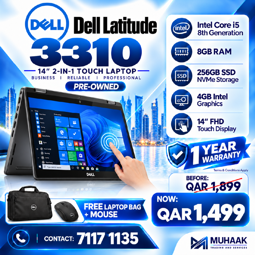 1. Dell Latitude 3310 2-in-1 | Core i5 8th Gen | 8GB RAM | 256GB SSD